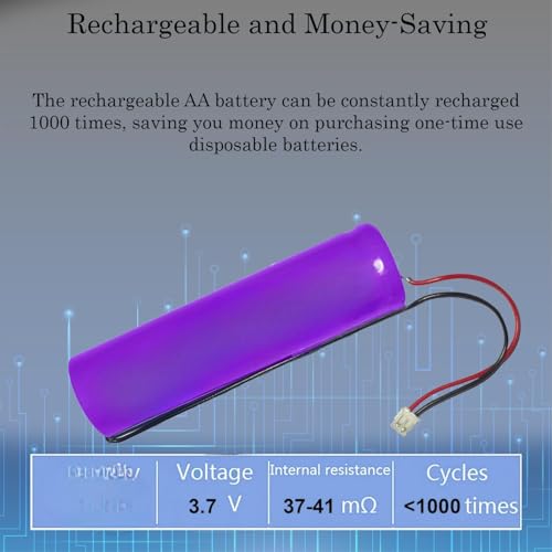 Image of Flysmart 3.7V 2000 mAh Li-ion GPS Battery | 3.7V Lithium Ion Battery for DIY Projects | Lithium Ion Battery (Pack of 2)