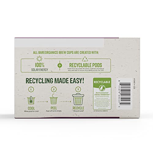 BareOrganics DAILY DEFENSE TEA (Organic) with Superfoods and Probiotics (Keurig® K-Cup® Compatible) 10ct Single Serve Cups - Thumbnail 6