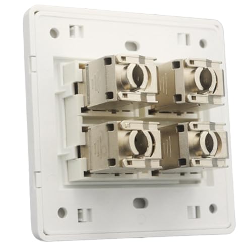 Prise RJ45 CAT6A pour supprimer le Wi-Fi lent avec 4 ports Ethernet muraux blindés