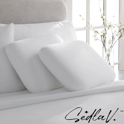 Set 2 Almohadas de Espuma Viscoelástica Cuadradas miniatura 2
