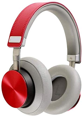 NCRD Auriculares de cancelación de Ruido Auriculares Bluetooth con micrófono Auriculares inalámbricos de Graves Profundos sobre Oreja, 21 Horas Tiempo de Juego para Viajes/Trabajo