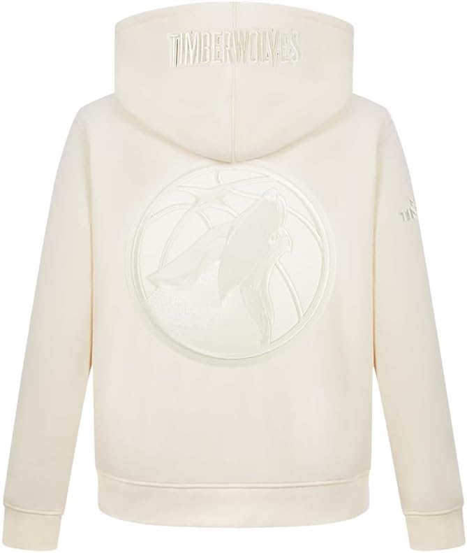 Pro Standard NBA boys Big Boys Nba Minnesota Timberwolves Neutrals Player Fleece Pull Over Hoodie - Image 2