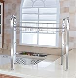 Photo Gallery wtlonbf scolapiatti multifunzione in acciaio inossidabile 304, scolapiatti da cucina a due strati, ripiano portaoggetti anticorrosione con supporto per bacchette e tagliere (a284 * 28 * 65 cm) Photo Gallery wtlonbf scolapiatti multifunzione in acciaio inossidabile 304, scolapiatti da cucina a due strati, ripiano portaoggetti anticorrosione con supporto per bacchette e tagliere (a284 * 28 * 65 cm)