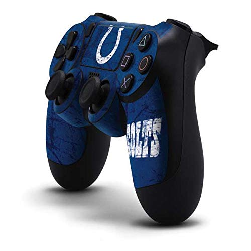 Skinit Decal Gaming Skin Compatible with PS4 Pro/Slim Controller - Officially Licensed NFL Indianapolis Colts Distressed Design