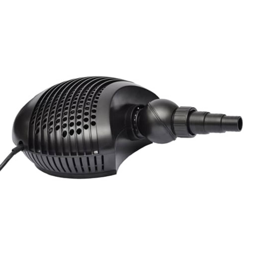Pompa per laghetto 8000 l/h con alloggiamento robusto, motore efficiente dal punto di vista energetico e protezione da sovraccarico, pompa compatta per laghetti da giardino, fontane, cascata