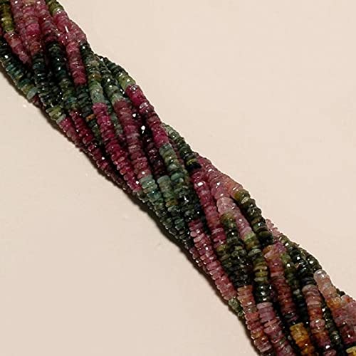 Perles tourmaline facettées heishi pour fabriquer un cadeau unique
