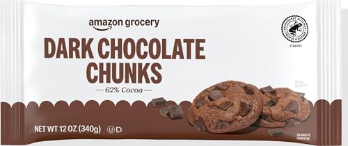 Amazon Grocery, Dark Chocolate Chunks, 12 Oz