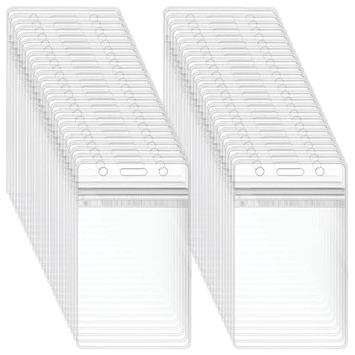 150 PCS Clear Plastic Luggage Tags, Waterproof Tag Bulk for Office Business Travel Supplies