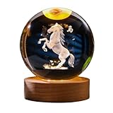 Shnmersy 2026年 令和8年 干支置物 馬クリスタル 風水 立体 午年 昇運 開運 金運祈願 水晶玉 お正月飾り うま 縁起物 干支 彫刻 風水グッズ 祈願 玄関 運気アップ 彫刻 厄除け お守り 卓上 装飾 年末 年始 プレゼント [並行輸入品]