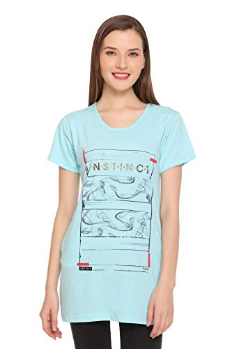 Image of In Love Women's Plus Size Longline T-Shirt with Side Pocket, 3 /4 Sleeve, Crew Neck