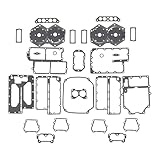 439085 Kit de juntas para Powerhead para Johnson Evinrude Parts V4 Crossflow 1977-1998 391300 389556 18-4033 Powerhead