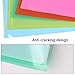 YOTINO 24 Pack Clear File Folder Project Pockets, Colored Plastic File Project Cover-A4 Size（6 Different Colors）