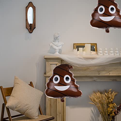Party Foil Balloons Poop Balloons For Halloween Party Boys Toy Joke Theme Party 6Pack #TOP3