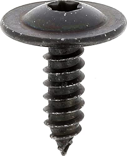 Blechschrauben, breiter Kopf, Innenverkleidung, RLX, Torx, im Beutel, 4,8 mm x 16 mm, Zink, Schwarz, 20 Stück