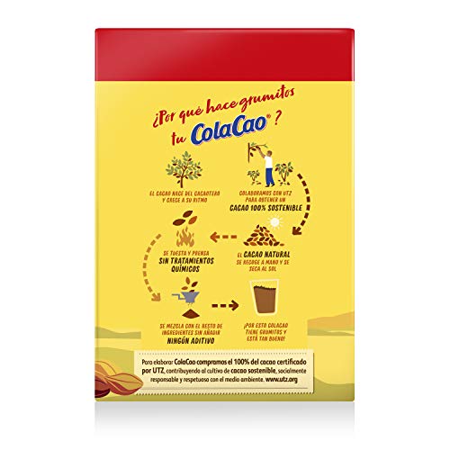 ColaCao, Original, Cacao Natural y sin Aditivos - 6 Sobres de 18g - 108g - Imagen 4