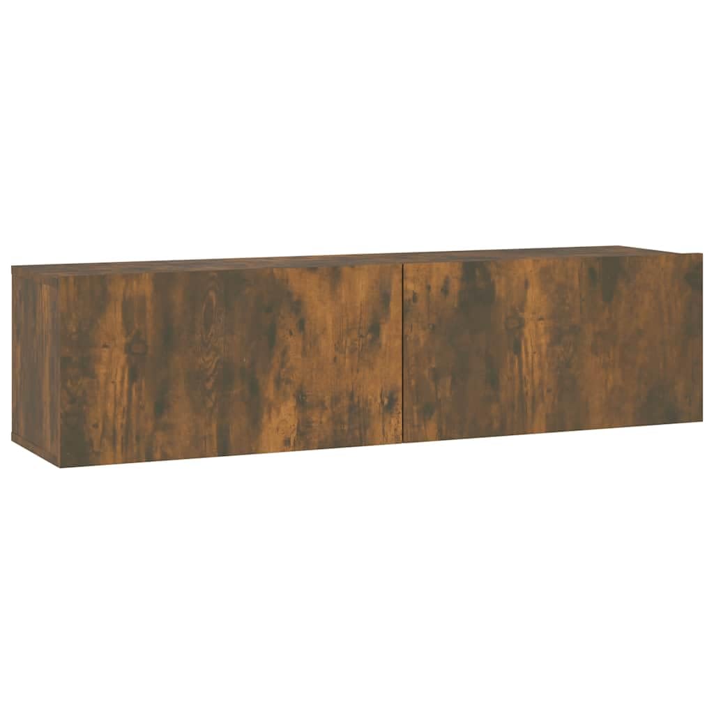 vidaXL TV-Wandschrank Räuchereiche 120x30x30 cm Holzwerkstoff