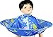 AIYANG Mantellina a forma di ombrello per taglio di capelli, per parrucchiere, barbiere e acconciature, Capelli tagliati per bambini (Blue Dolphin)