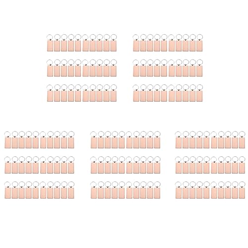 Porte-clés en bois rectangulaires pour créer des cadeaux de Noël faits main