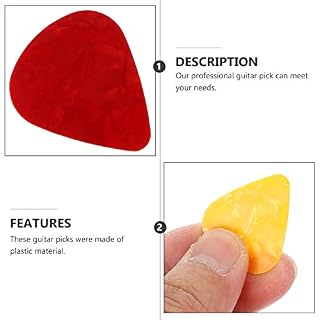 EXCEART Lot de 25 médiators en plastique pour guitare acoustique - Les Beatles, Paul McCartney, John Lennon, RIngo Starr, George Harrison EXCEART Lot de 25 médiators en plastique pour guitare acoustique – Image 7