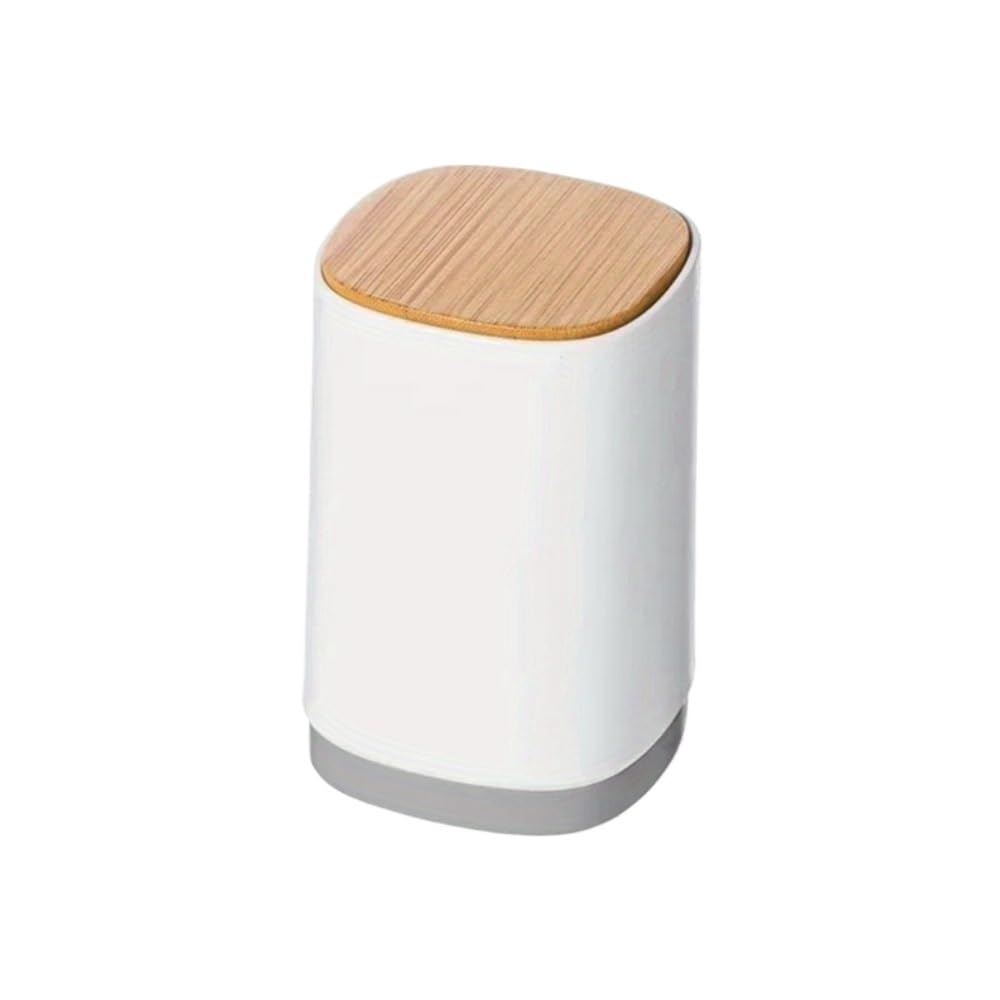 Tianshengqi Grey Toothpick Box Semi-Automatic Holder Home Personalized Creative Cotton Swab Storage(Grey)