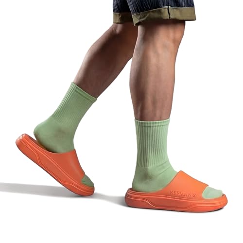 Image of Neeman's Cushers Slides for Men | CushyVerse Cushioned Waterproof Chappal | Arch Support Flip Flops & Sliders | Bounce Back Soft Cushioning Slipper for Daily Use