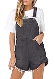 Material: Algodón Denim Hibasing Mono Corto de Jeans Desgastados con Flecos Desgastados y Falda, Peto en General, Traje Corto de Mezclilla