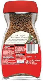 NESCAFE Classic Instant Coffee Powder | Great start to your morning | 100% Pure Coffee | 90g Jar