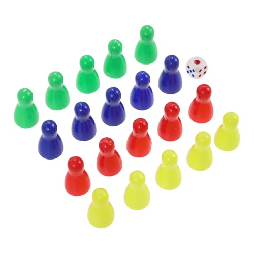 SEWACC 20個入り テーブルダイスゲーム ボードゲーム用チェス ゲーム用品 チェスの交換 卓上ゲームのコンポーネント ボードゲームのポーン チェス盤のアクセサリー プラスチック