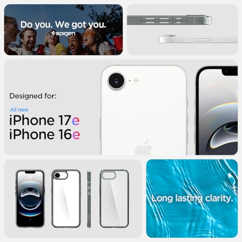 Image of Spigen for iPhone 17e / 16e Case, Ultra Hybrid [No Magnet Ring][Anti-Yellowing] - Space Crystal