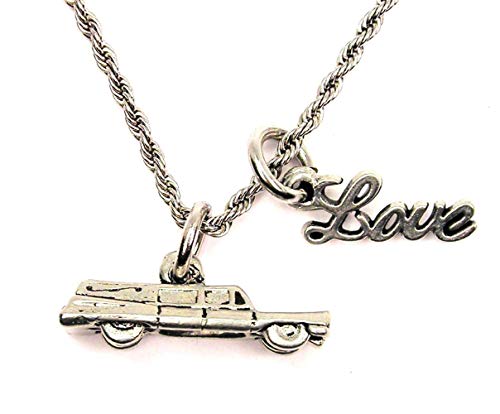 ChubbyChicoCharms Hearse Rope Chain Cursive Love Necklace