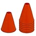 Produktbild Fahrschul Pylonen für Fahrtraining mit dem Motorrad - der Kegel ist 19cm hoch - als Set mit 7 Stück in auffallendem orange und sehr Flexibles Material - extra ohne Standfuß