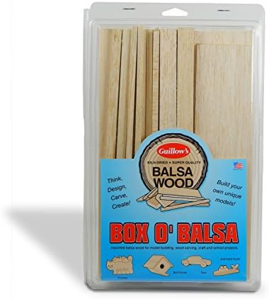 Guillow's Box O' Balsa 1 lb Model Wood Kit - Assorted Sheets & Blocks image 4