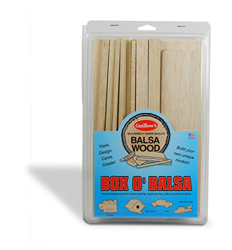 Guillow's Box O' Balsa 1 lb Model Wood Kit - Assorted Sheets & Blocks by Guillow's - Used condition - US$11.13