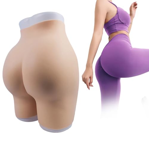 Faux fessier en silicone réaliste avec entrejambe ouvert invisible