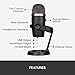 Logitech for Creators Blue Yeti Nano USB Microphone for Gaming, Streaming, Podcasting, Twitch, YouTube, Discord, Recording for PC and Mac, Plug & Play -Blackout