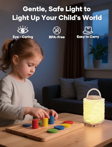 Lámpara de mesa táctil portátil con 3 modos de color miniatura 3