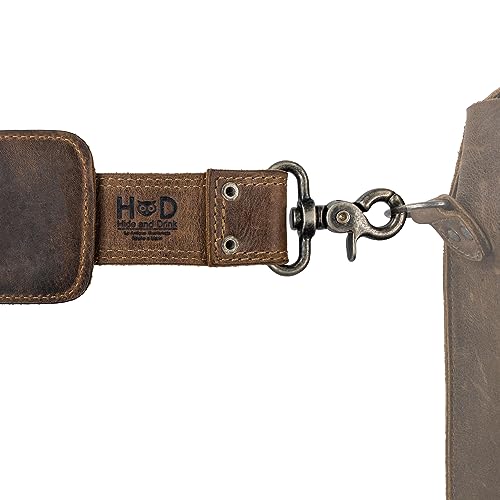 Hide & Drink, Adjustable Strap Replacement for Messenger, Duffle and Crossbody Bag, Full Grain Leather, Handmade3