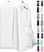 Women's Dress and Gown Garment Bag - 72"x24" with 20" Tapered Gusset -White