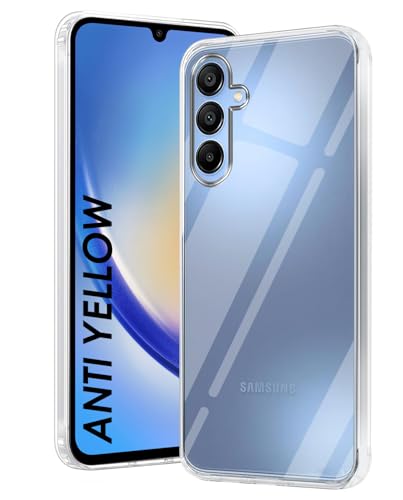 Image of DIZORO Compatible with Samsung Galaxy A15 5G Back Cover Case Clear,[ Anti Yellow ][Military Grade Protection] Hard PC Back Cover Transparent
