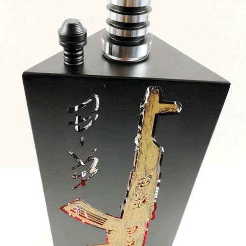 JYXZM 63cm Shisha Set Wasserpfeife Set Komplet Single Schlauch LED Shisha mit waschbarem Zubehör zum Rauchen – Bild 5