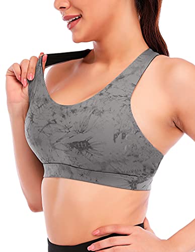 RUNNING GIRL Sports Bra Review: The Ultimate Guide to Stylish Support! 7 RUNNING GIRL Sports Bra for Women, Criss-Cross Back Padded Strappy Sports Bras Medium Support Yoga Bra with Removable Cups(2353 Slate Gray_XS)