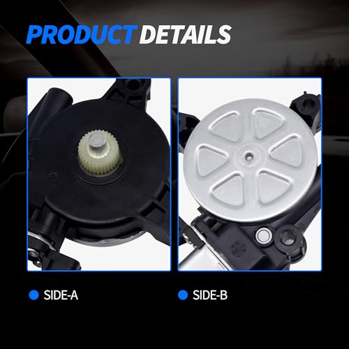 Image of HiSport 824503X000 Power Window Lift Motor Compatible with Hyundai | Elantra 2011-2016,Elantra Coupe 2013,Sonata 2013-2015,Replace 824503X100 834603S001 834603X100