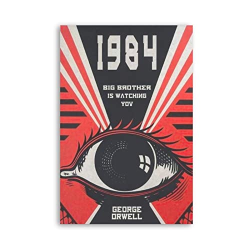 Wall Art Decor 1984 George Orwell Book Vintage Poster Canvas Poster Bedroom Decor Office Room Decor Gift 08x12inch(20x30cm) Unframe-Style Wall Art Decor 1984 George Orwell Book Vintage Poster Canvas Poster Bedroom Decor Office Room Decor Gift 08x12inch(20x30cm) Unframe-Style
