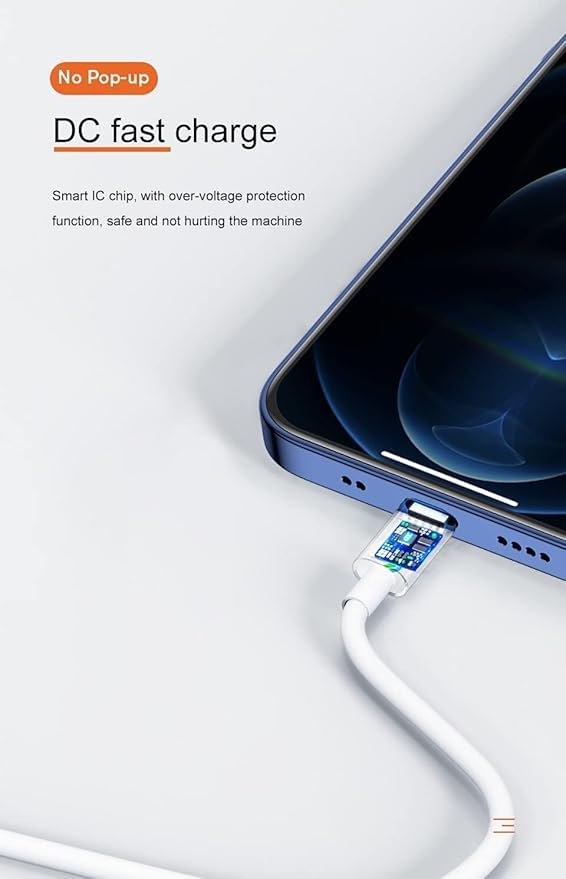 Image of USB-C iPhone Cable | 20W Fast Charging Cable | Compatible with iPhone 14, 13, 12 Pro Max, 11, XS, XR, X, 8 | Cable for iPad | PD cable for iOS Devices