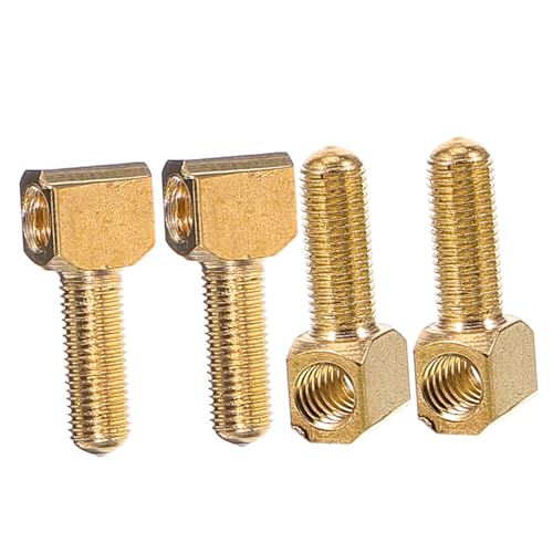 OFFSCH 4pcs Violin Bow Screw Violin Fittings Parts for Bows String Instrument Frog Screw