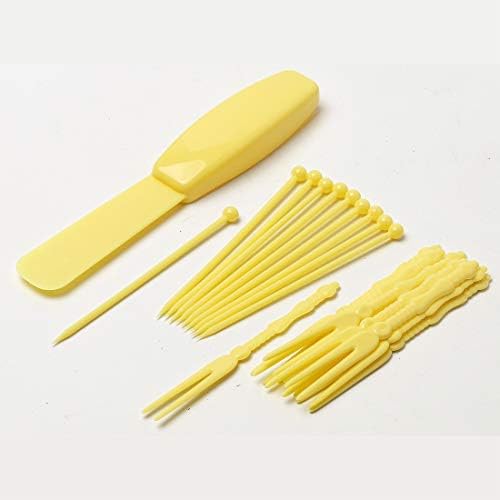 Bestron Czekoladowe fondue dla 2 osób, zestaw mini fondue, w zestawie: 10 x szpikulców, 10 x widelec i 1 x szpatułka, 25 W, żółty