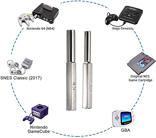 Link-e-Set-di-2-punte-per-cacciavite-compatibili-con-Nintendo-NES-SNES-N64-Gamecube-Gameboy-Sega-Megadrive-Master-System-console-eo-gioco