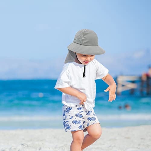 Toddler Sun Hat Kids Sun Hat with Neck Flap UPF 50+ Boys Girls Sun Hat Toddler Beach Hat Sun Hats for Kids Waterproof4