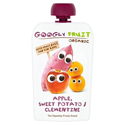 Googly Fruits Organic Squeezy Fruity Snack Sweet Potato And Clementine