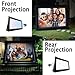 Yimukaka 20ft Inflatable Movie Screen,Front and Rear Projection Screen,No Seam,Great for Movie Nights, Pool Parties, Backyards Party